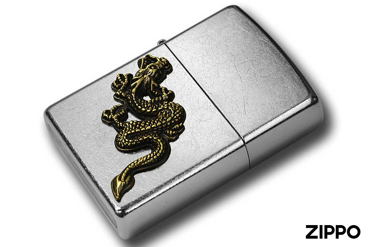 Zippo ジッポー Street Chrome Dragon Metal 207-DG メール便可