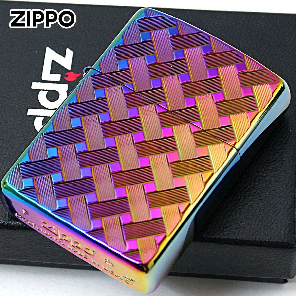 Zippo ジッポー アーマー ワイヤーメッシュ レインボー チタニュームコーティング ARMOR WIRE MESCH 2 TC RAINBOW