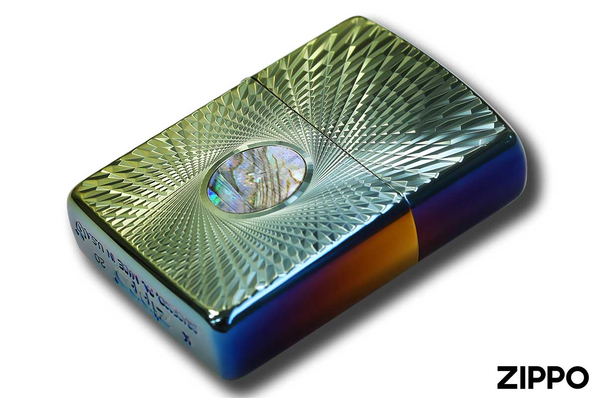 Zippo ジッポー ARMOR Diamond Cut Shell ダイヤモンドカット シェル チタニュームコーティング レインボー TC RAINBOW