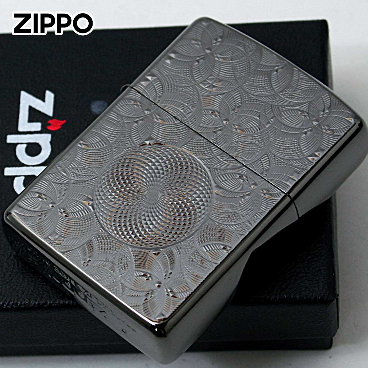 Zippo ジッポー アーマー グリッター 両面加工 ネオブラック ARMOR GLITTER Neo Black
