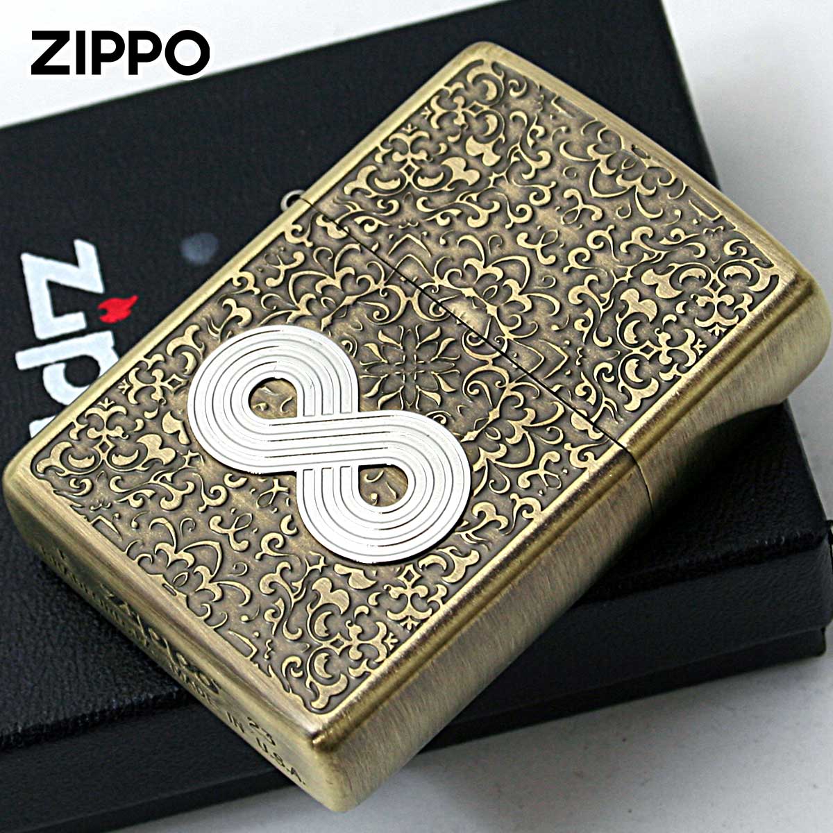 Zippo ジッポー 無限大 インフィニティ ブラス古美 INFINITY Antique Brass