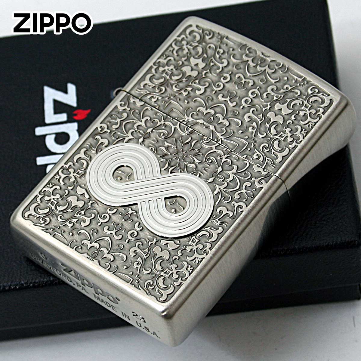 Zippo ジッポー 無限大 インフィニティ アンティークニッケル INFINITY Antique Nickel