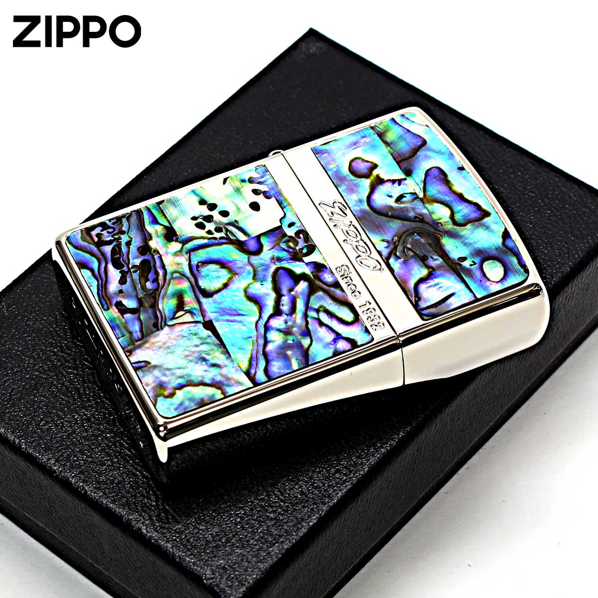Zippo ジッポー シェル カラーライン 貝 両面加工 レッド SHELL LINE RD