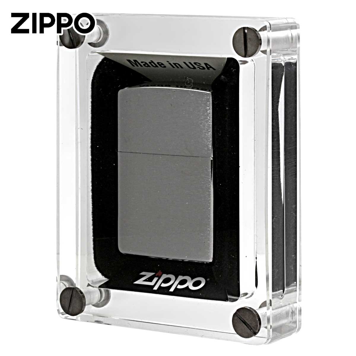 Zippo ジッポー ディスプレイケース アクリルブロック 観賞用 保管用 メール便可
