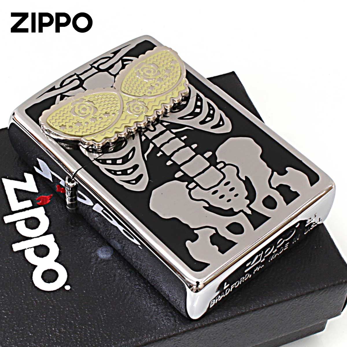 Zippo ジッポー セクシー スカル ランジェリー ブラジャー メタル SEXY SKULL LINGERIE Metal Emblem bra