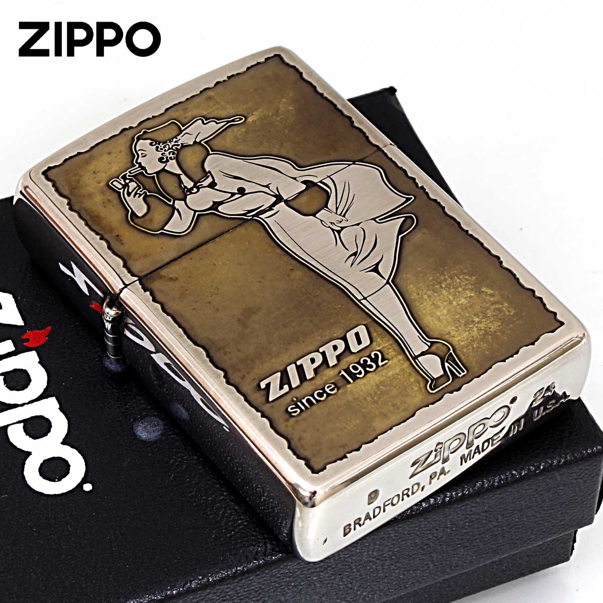Zippo ジッポー ビンテージ風 ウインディ Windy ユーズド V・WINDY メール便可