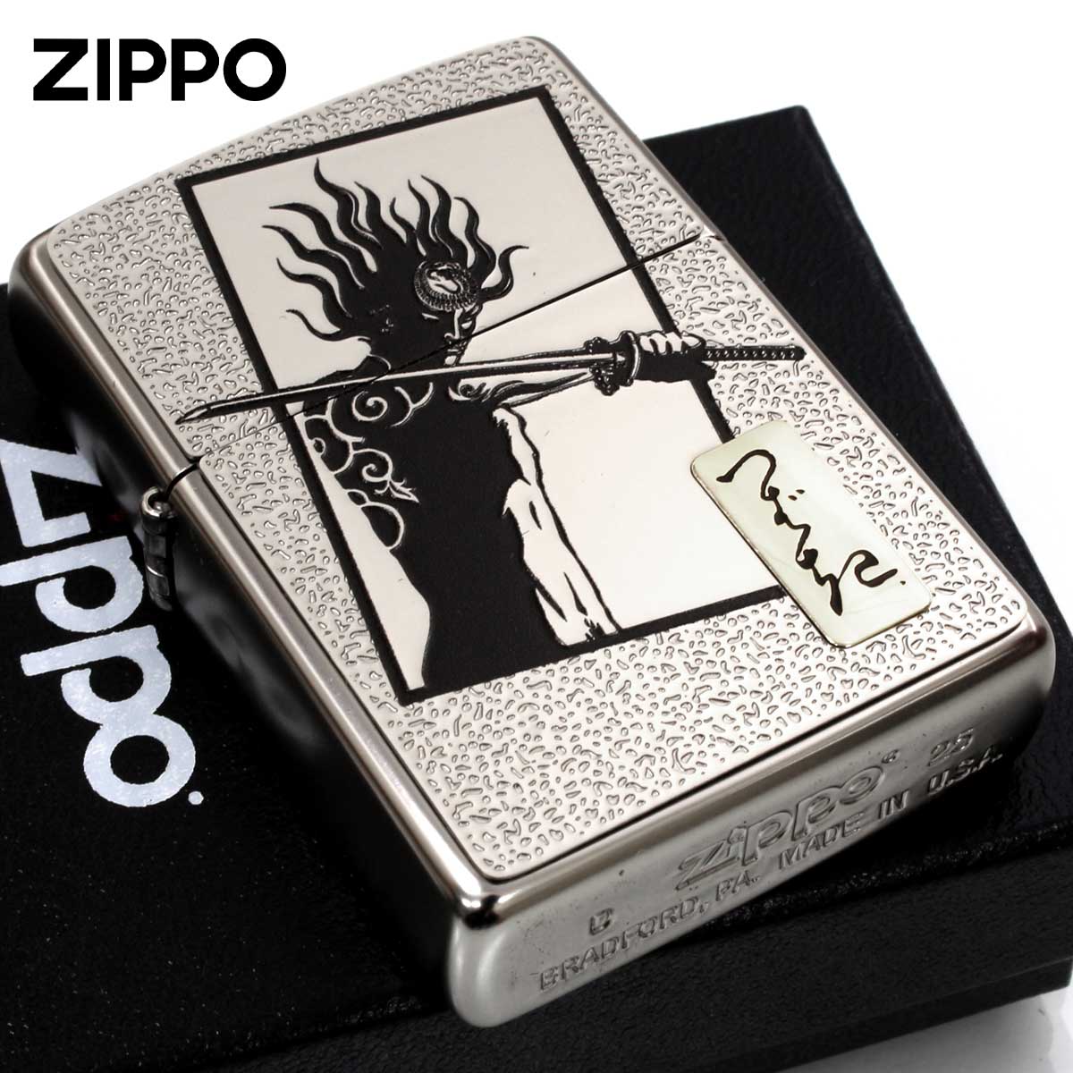 Zippo ジッポー 限定100個 ツバキアンナ The 1nd Z. 現代女浮世絵師 Tsubaki ANNA 銀黒 ぎんくろ