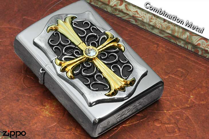 Zippo ジッポー Combination Metal コンビネーションメタル 25M-BCROSS