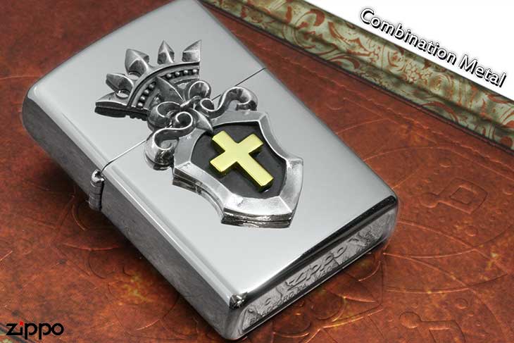 Zippo ジッポー Combination Metal コンビネーションメタル 25M-CRCROSS