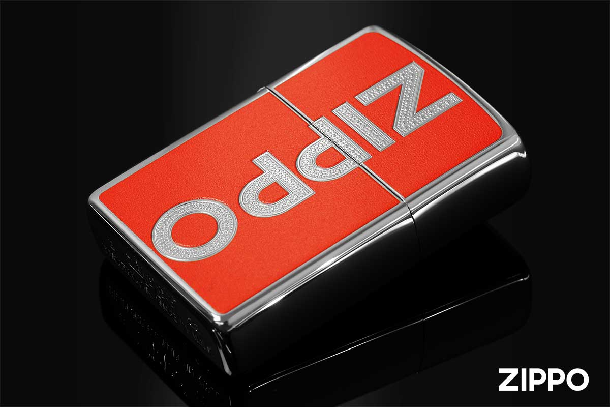 Zippo ジッポー ZIPPO LOGO Hemisphere Red 2RED-Z メール便可