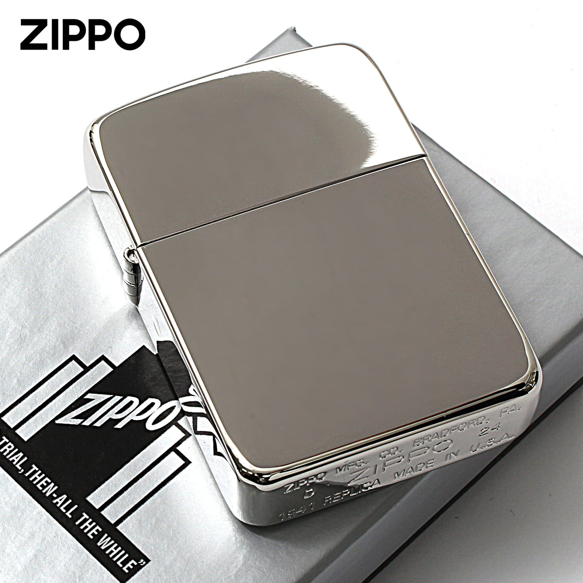 Zippo ジッポー 1941レプリカ 無地 プラチナコーティング 鏡面 ポリッシュ PLATINUM PLATING 1941PT2
