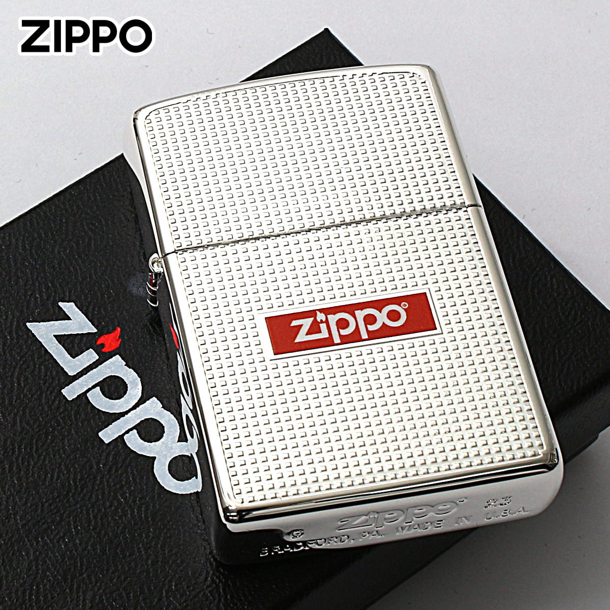 Zippo ジッポー ドット ジッポ ロゴ 銀メッキ DOT & ZIPPO LOGO 2S-CUTLOGO