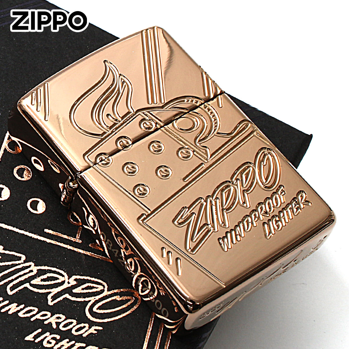 Zippo ジッポー 世界限定17,500個 アーマー ジッポ ロゴ コレクティブ ローズゴールド ARMOR Script Logo Collectible Rose Gold シリアル番号 48768
