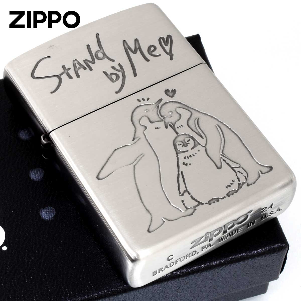 Zippo ジッポー NAGOMI animal Stand by Me ペンギン メッセージ 202-STAND メール便可