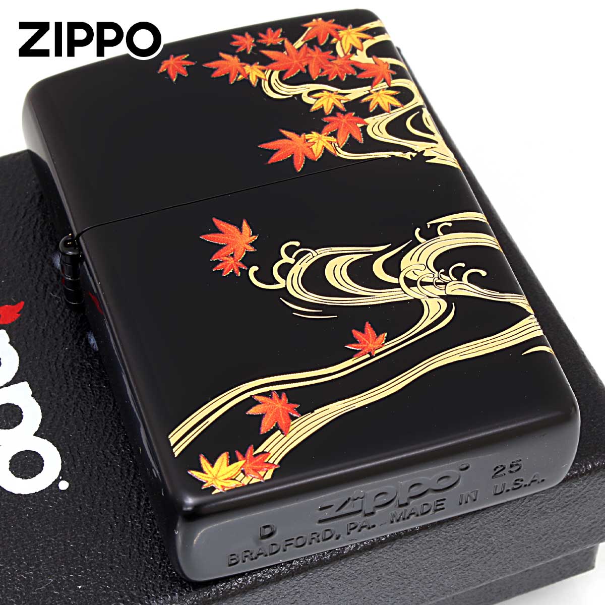 Zippo ジッポー 和柄 日本 美 楓 紅葉 2BKG-MAPLE