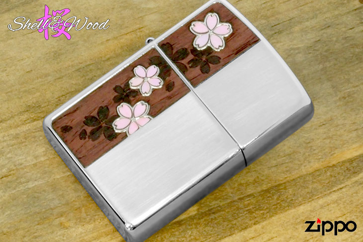 Zippo ジッポー Shell&Wood 桜 Cherry blossoms 2CSW-NIS