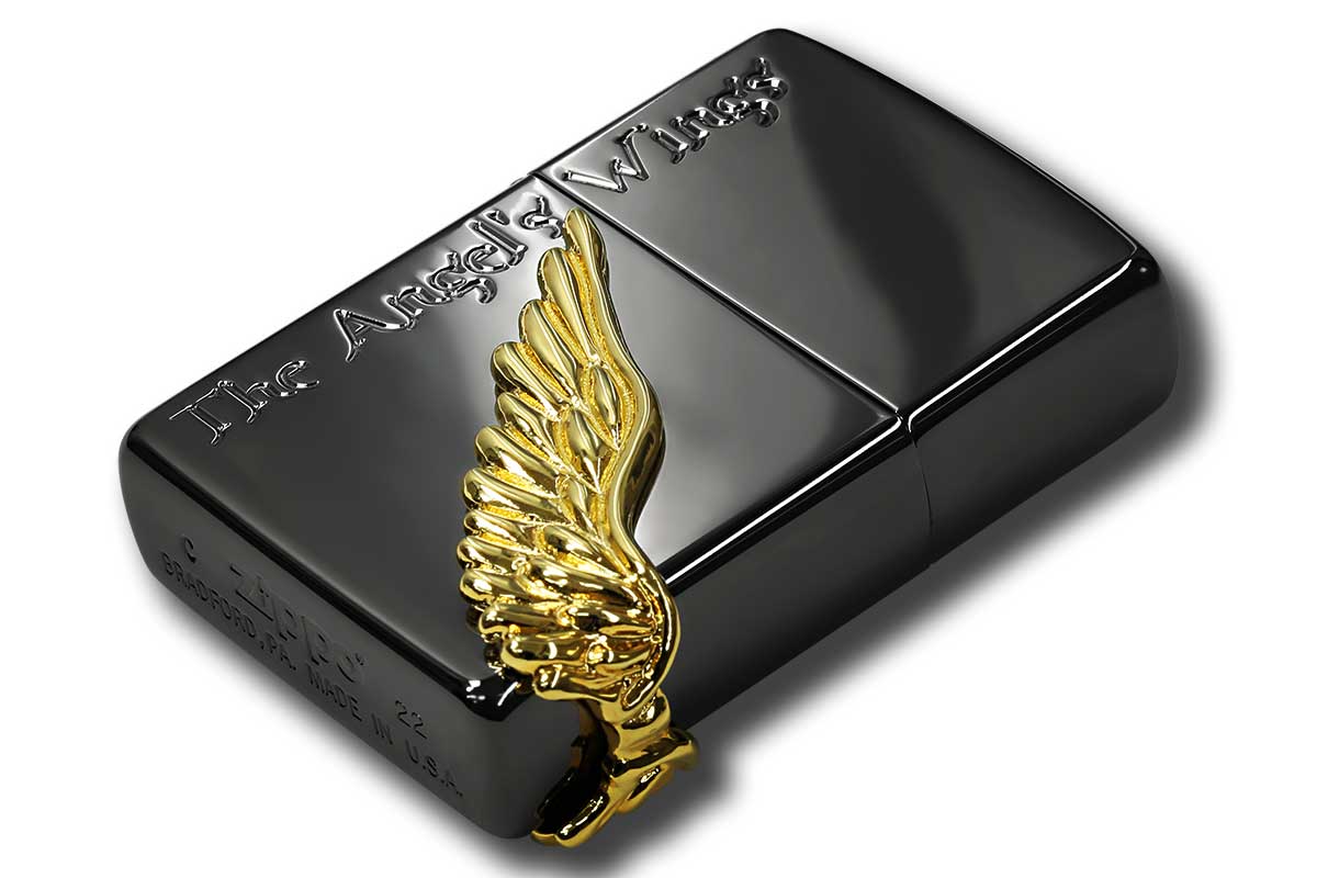 Zippo ジッポー The Angel Wing エンジェル ウイング ブラックニッケル PAW-R3 メール便可