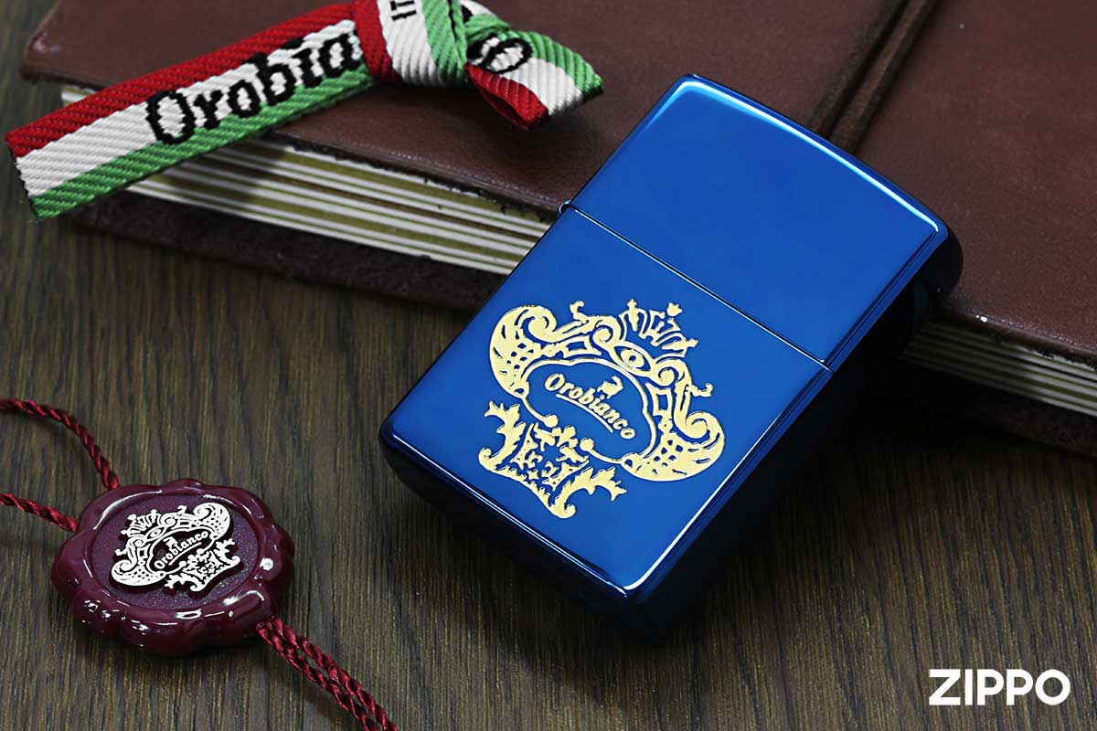 Zippo ジッポー オロビアンコ ロゴデザイン ブルー Orobianco Logo オフィシャルライセンス品 ORZ-003 BL
