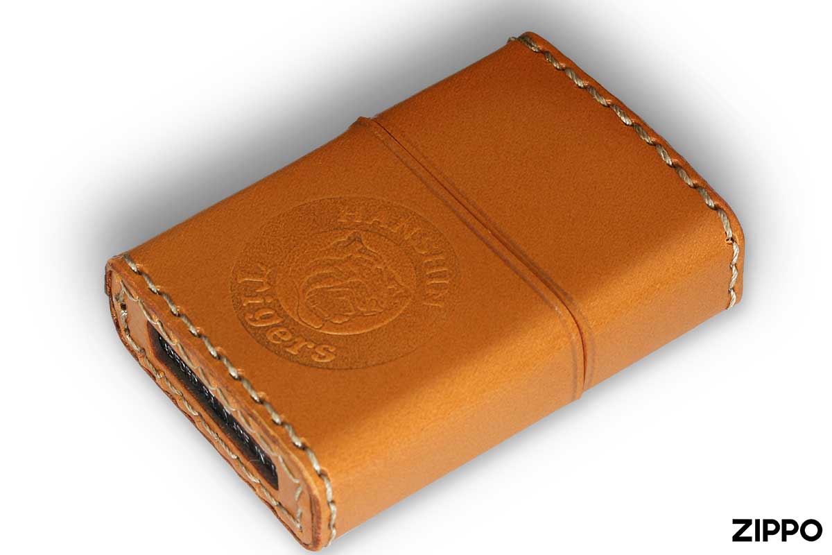Zippo ジッポー 阪神タイガース HANSHIN Tigers オフィシャルライセンス品 HTZ-レザー キャメル