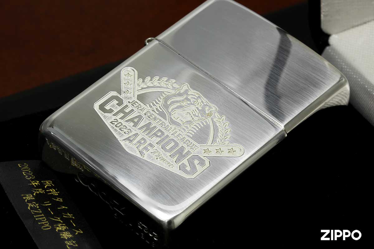 Zippo ジッポー 限定100個生産 阪神タイガース 2023年リーグ優勝記念  スターリングシルバー 純銀 Sterling Silver 925 #15 HTZ-2023VICTORY SS