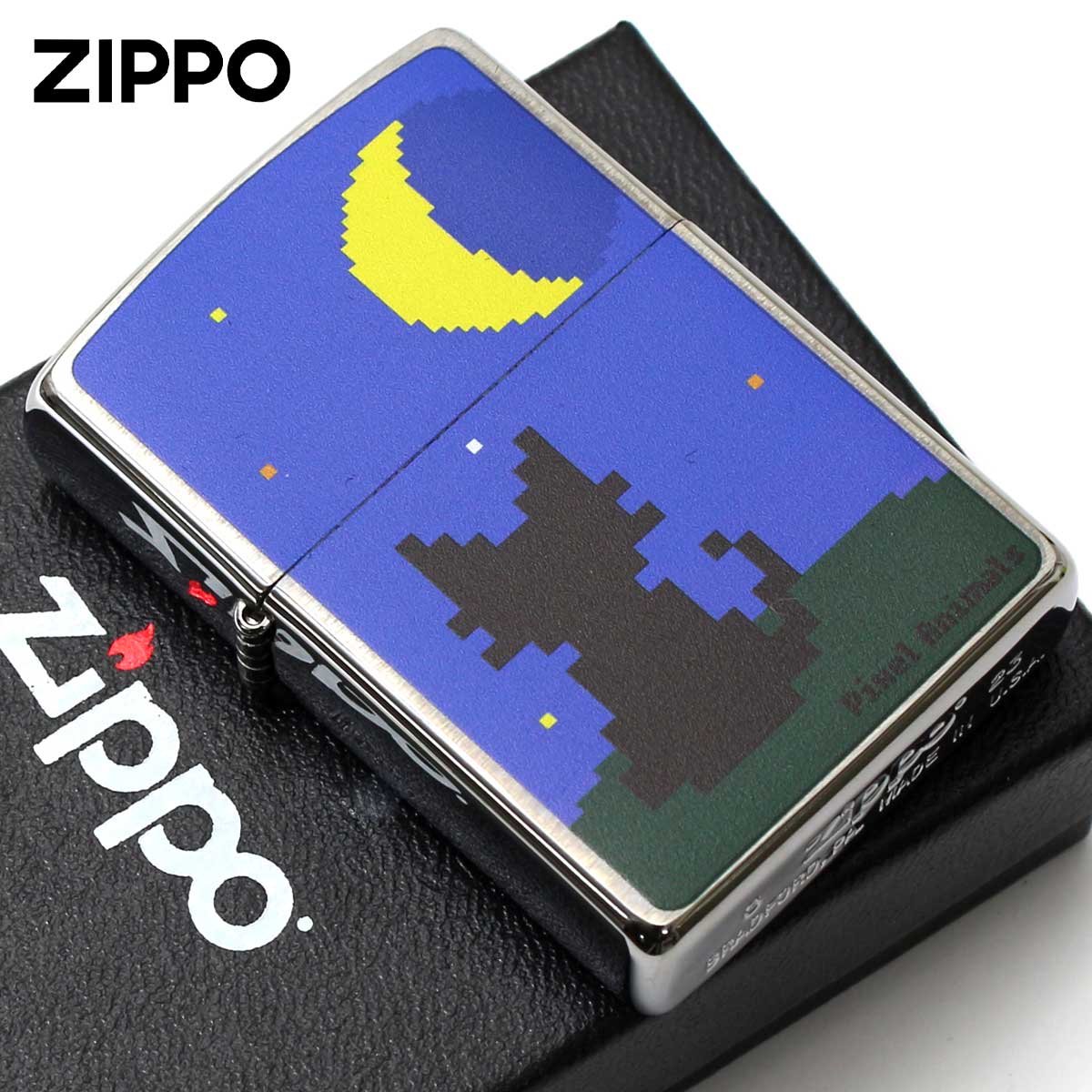 Zippo ジッポー ピクセルアート 猫 キャット アニマル Pixel Animals 2PA-CAT メール便可
