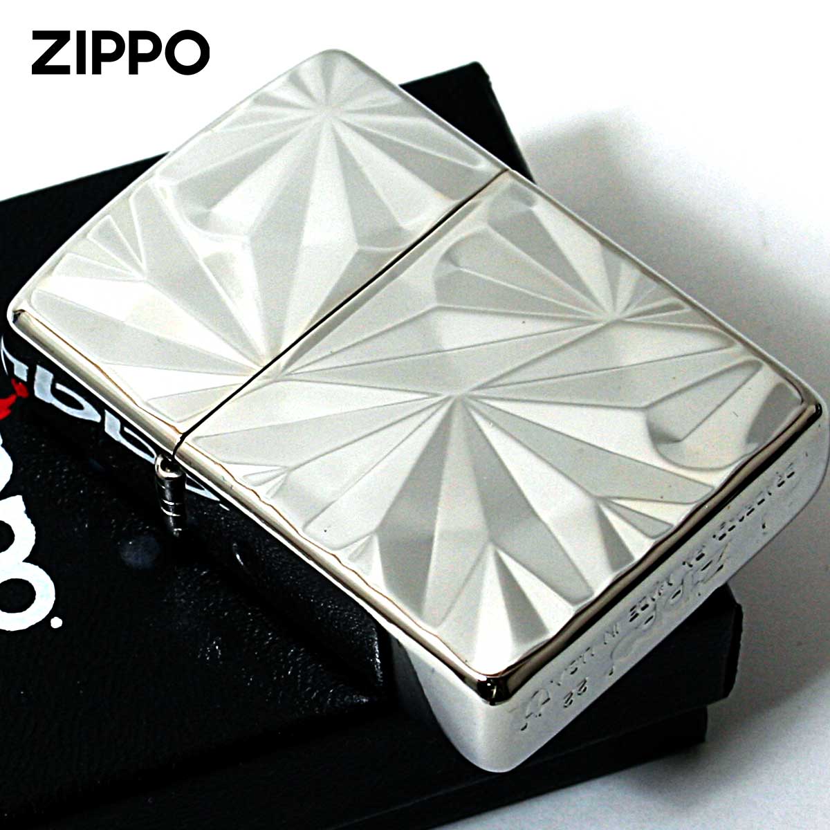 Zippo ジッポー アーマー シャイニーカット ダイアノシルバー 両面加工 ARMOR SHINY CUT DS
