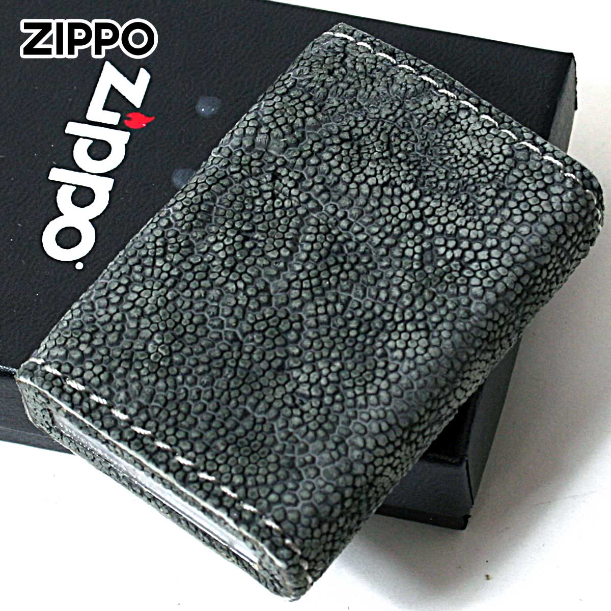 Zippo ジッポー 革巻き 本革 アフリカ 象 エレファント