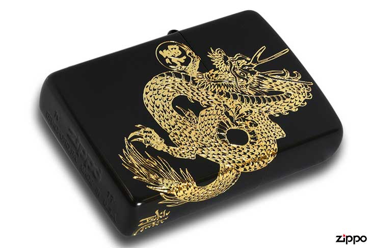 Zippo ジッポー 福龍 黒金