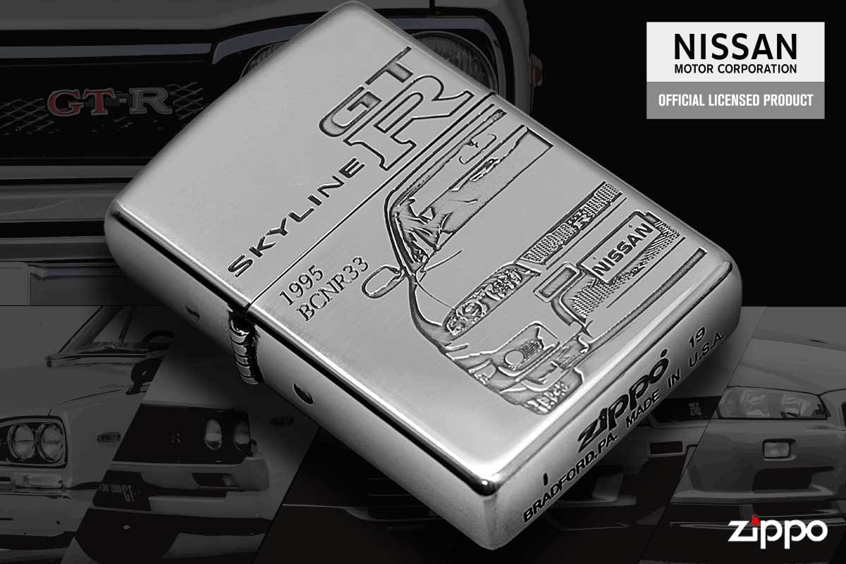 Zippo ジッポー スカイライン GT-R 日産 自動車 NISSAN SKYLINE オフィシャルライセンス品 BCNR33
