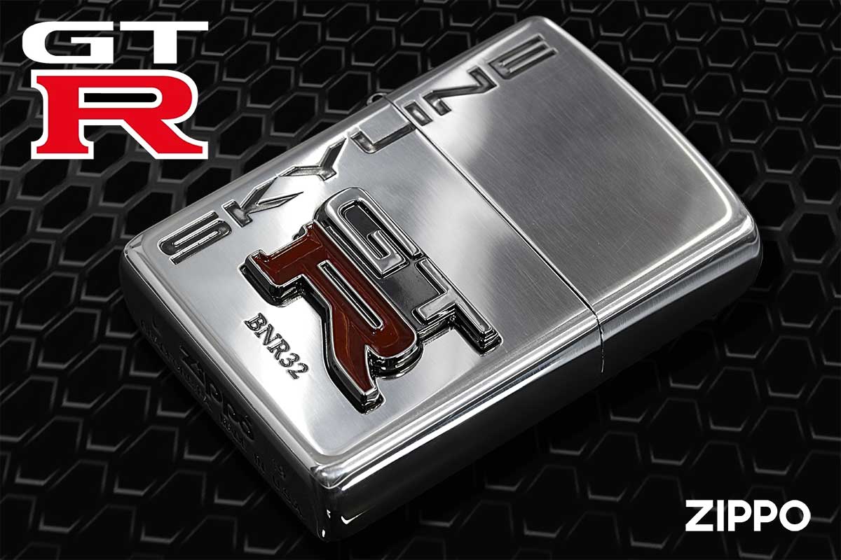 Zippo ジッポー スカイライン GT-R エンブレム 日産 自動車 NISSAN SKYLINE オフィシャルライセンス品 SV GT-R BNR32