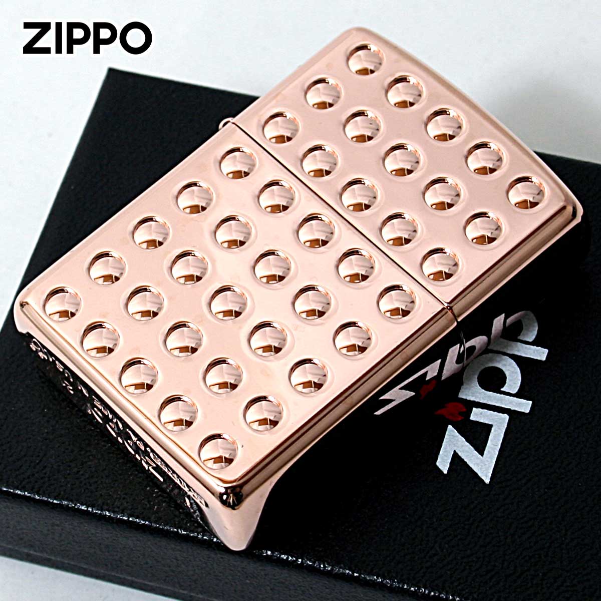Zippo ジッポー アーマー シャインレンズカット ピンクゴールド ARMOR Shine Lens Cut PG