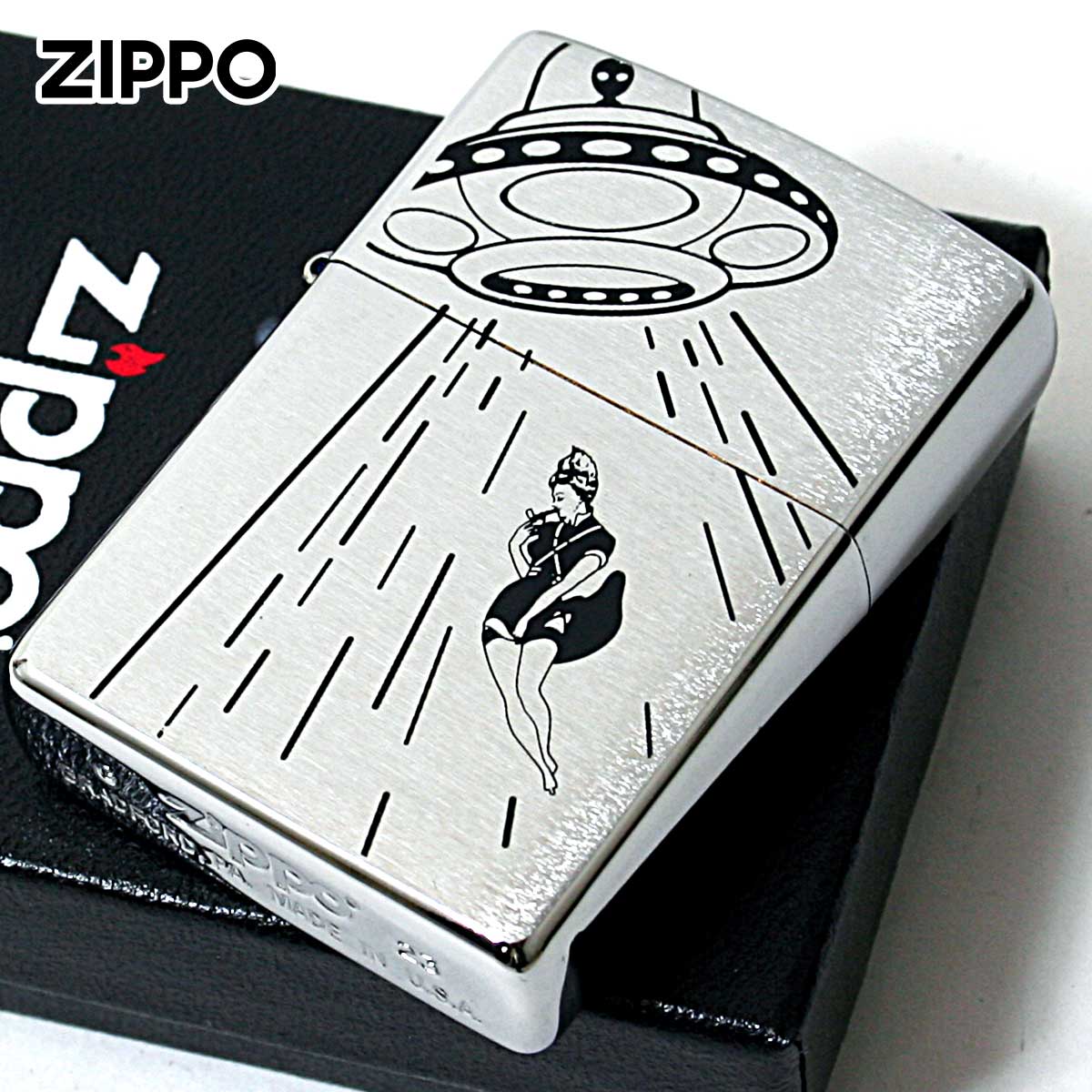 Zippo ジッポー コミカル MIX ウインディ 未確認生命体 UFO&Windy メール便可