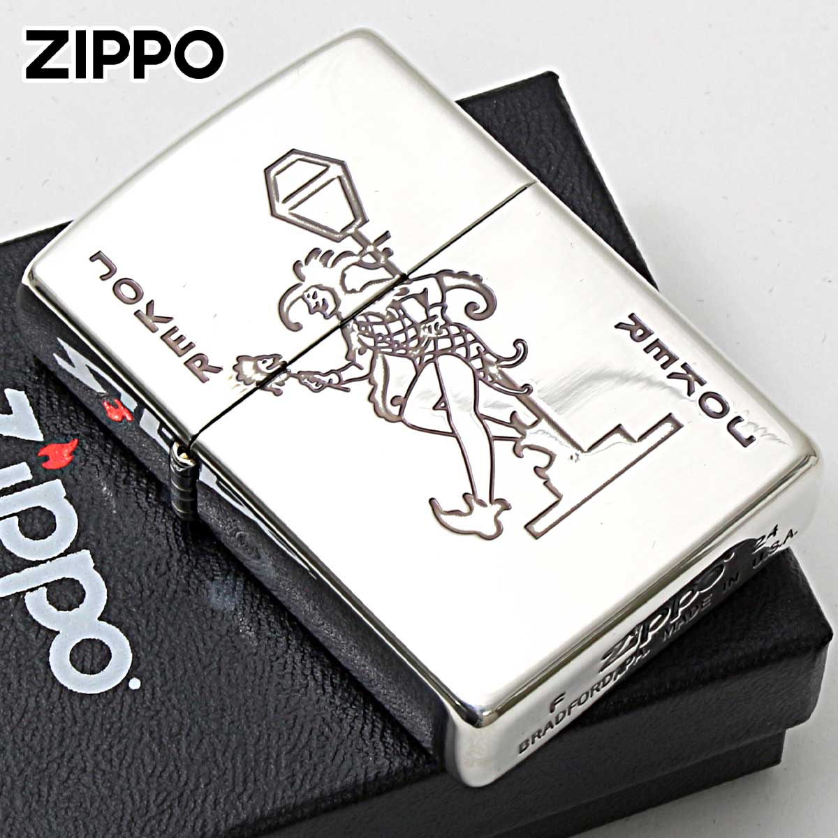 Zippo ジッポー トランプ柄 銀いぶし ジョーカー