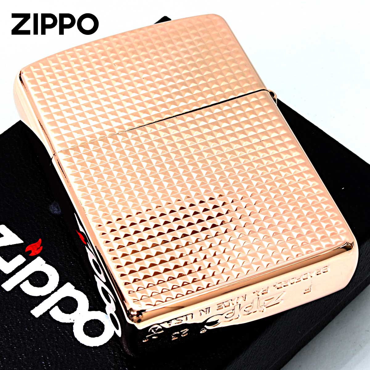 Zippo ジッポー ARMOR アーマー ファインラティス Fine Lattice ピンクゴールド PG