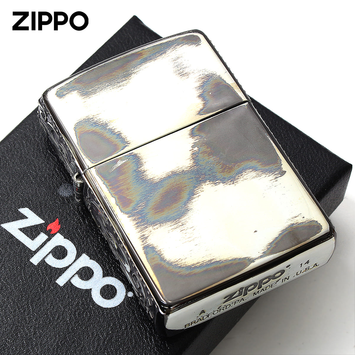 Zippo ジッポー サイド アラベスク 唐草 アンティークフィニッシュ Side Line Up SLU-A メール便可