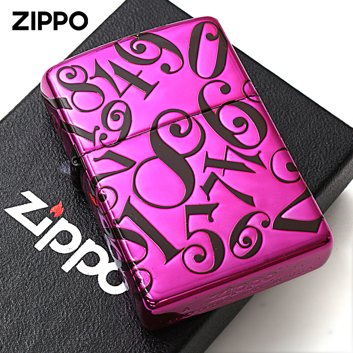 Zippo ジッポー ダイヤル 数字 ランダム イオンマットBK イオンパープルサシ FANTASY DIAL FDIAL-C