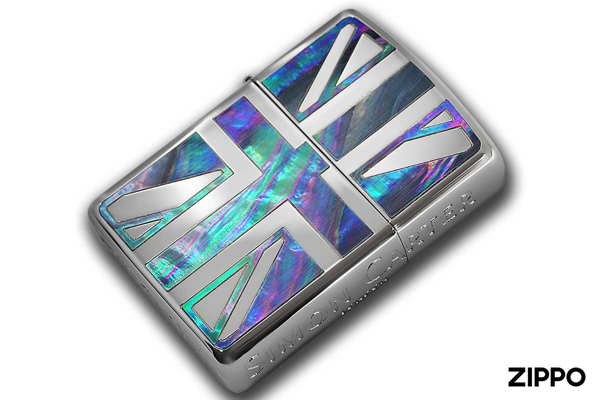 Zippo ジッポー ARMOR アーマー SIMON CARTER サイモン・カーター Union Jack Shell ユニオンジャックシェル SCP-SNI