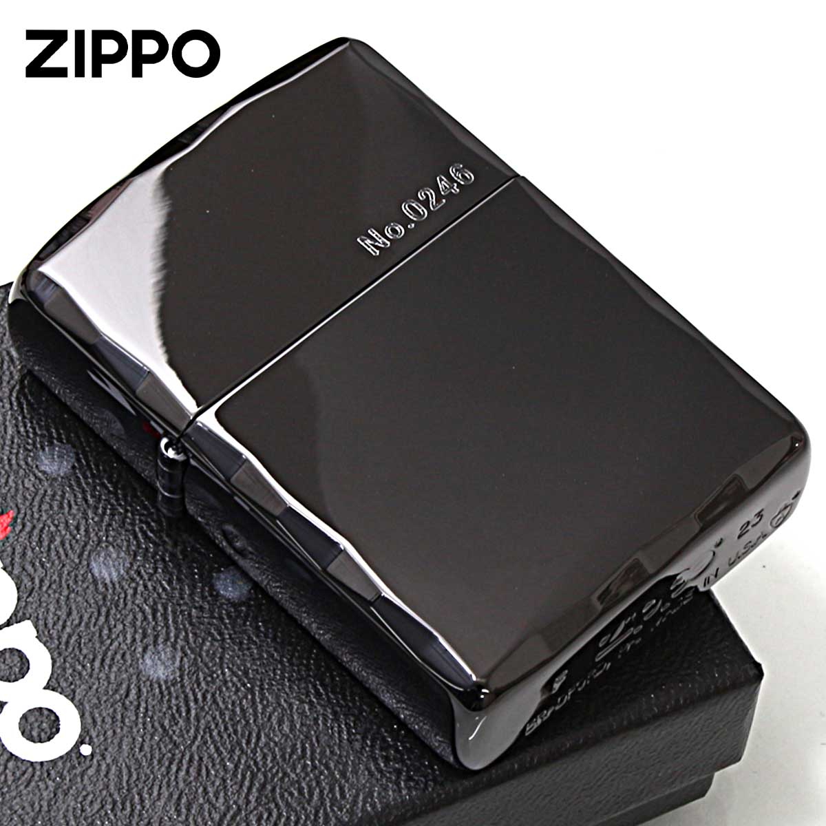 Zippo ジッポー アーマー シャインレイカット 手彫り チタンブラック ARMOUR SHINRAY CUT TBK