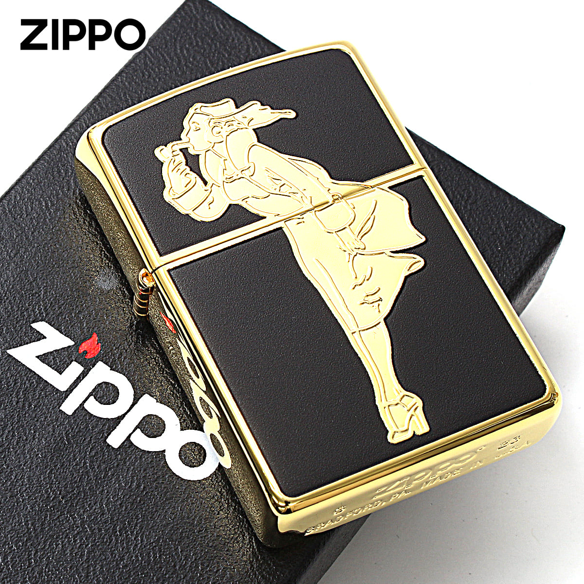 Zippo ジッポー ウィンディー ガール ゴールド ブラック WINDY Gold Serise ゴールドタンク G-BK
