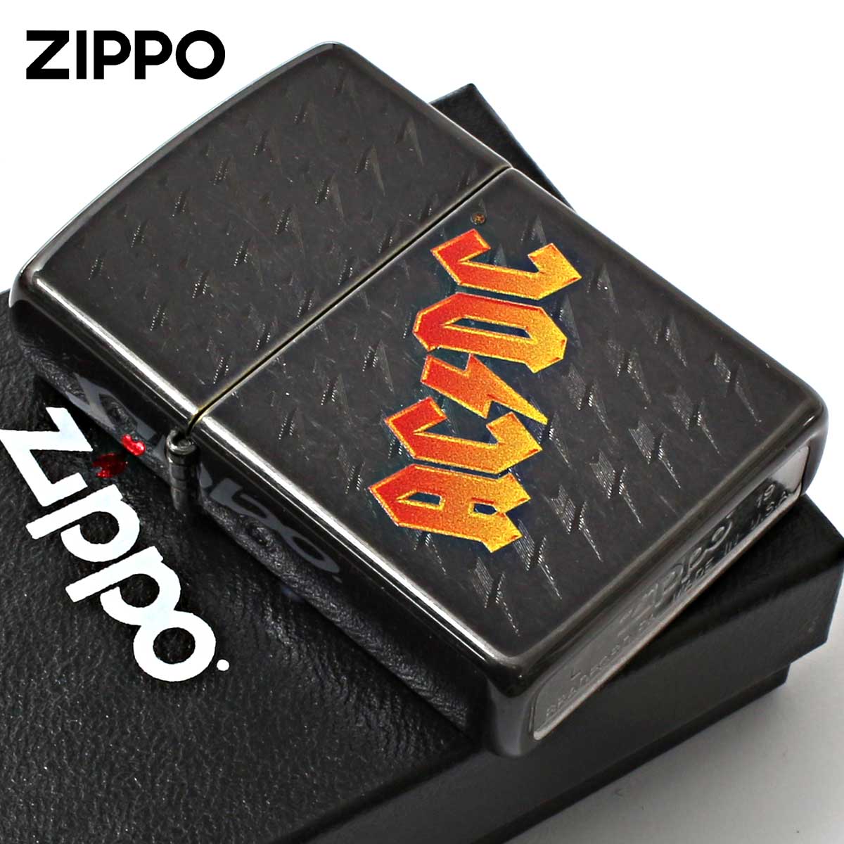 Zippo ジッポー エーシー・ディーシー ロック AC DC Thunderstruck Gray Dusk 49014 メール便可