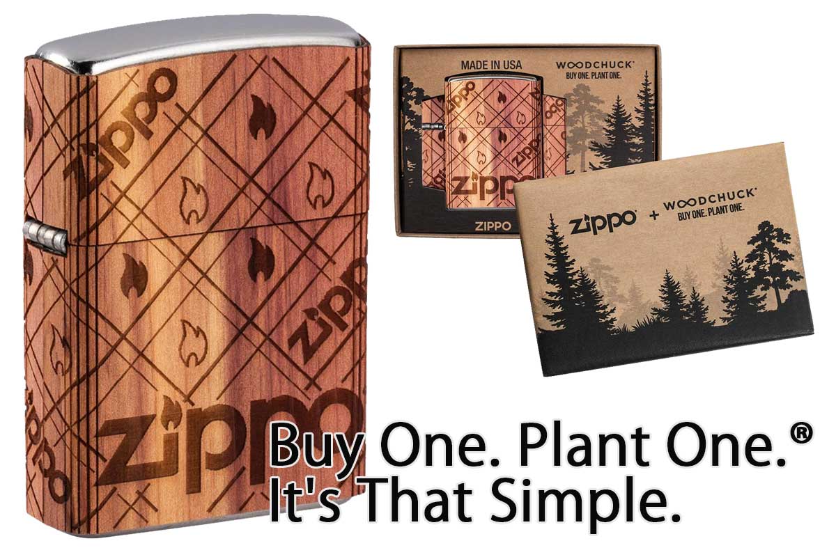 Zippo ジッポー ウッド 木 炎 アイコンフレーム WOODCHUCK USA Zippo Cedar Wrap ストリートクローム 49331
