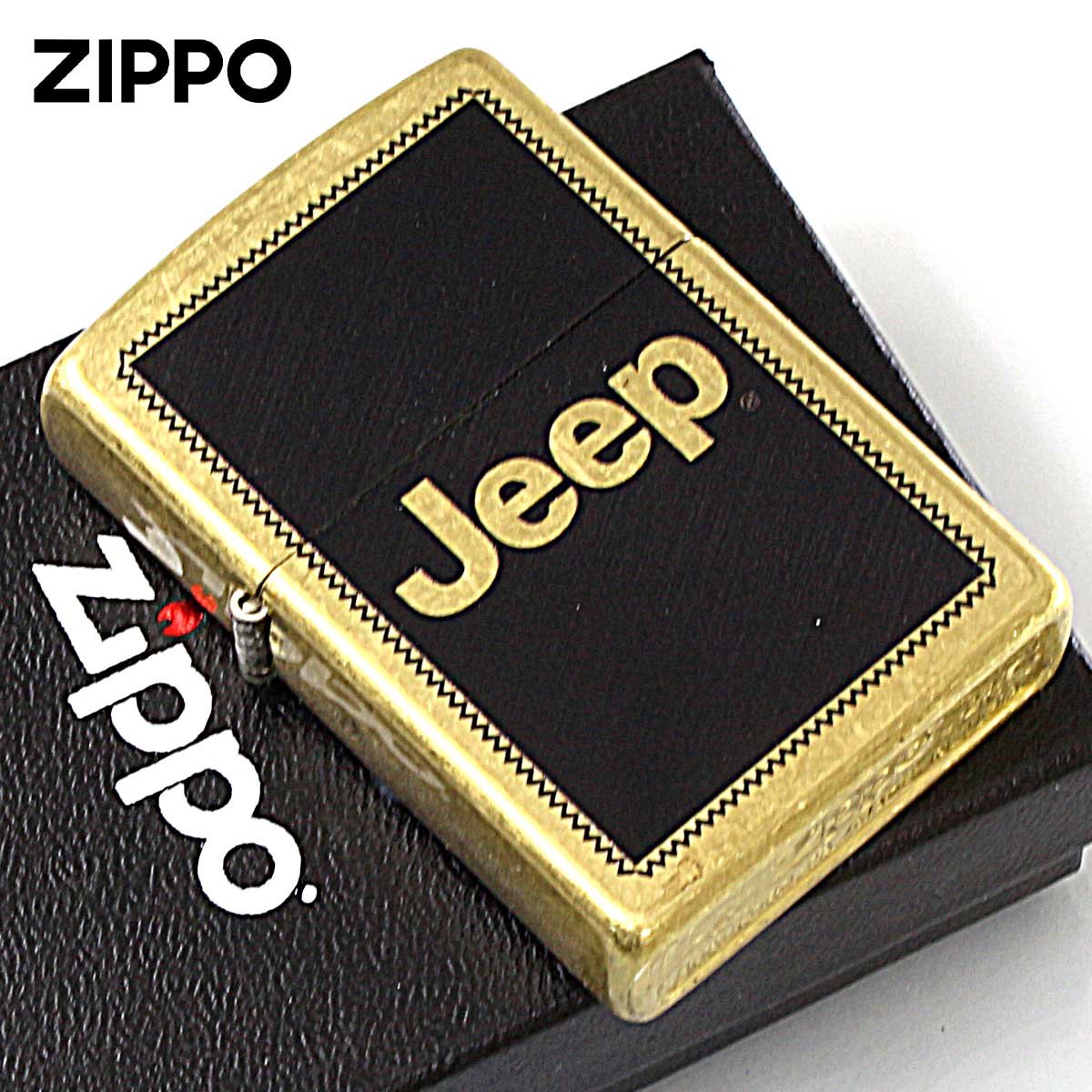 Zippo ジッポー Jeep Logo ジープ ロゴ 自動車 クライスラー 公式ライセンス品 46225 メール便可