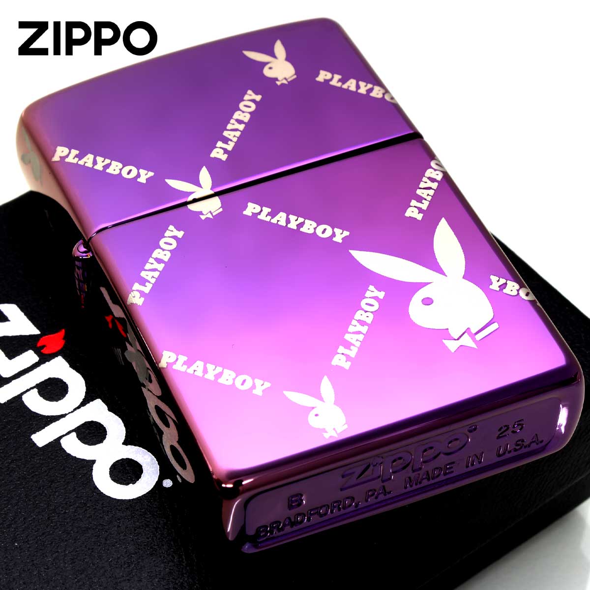 Zippo ジッポー プレイボーイ アーガイル うさぎ PLAYBOY Argyle ライセンス品 46787
