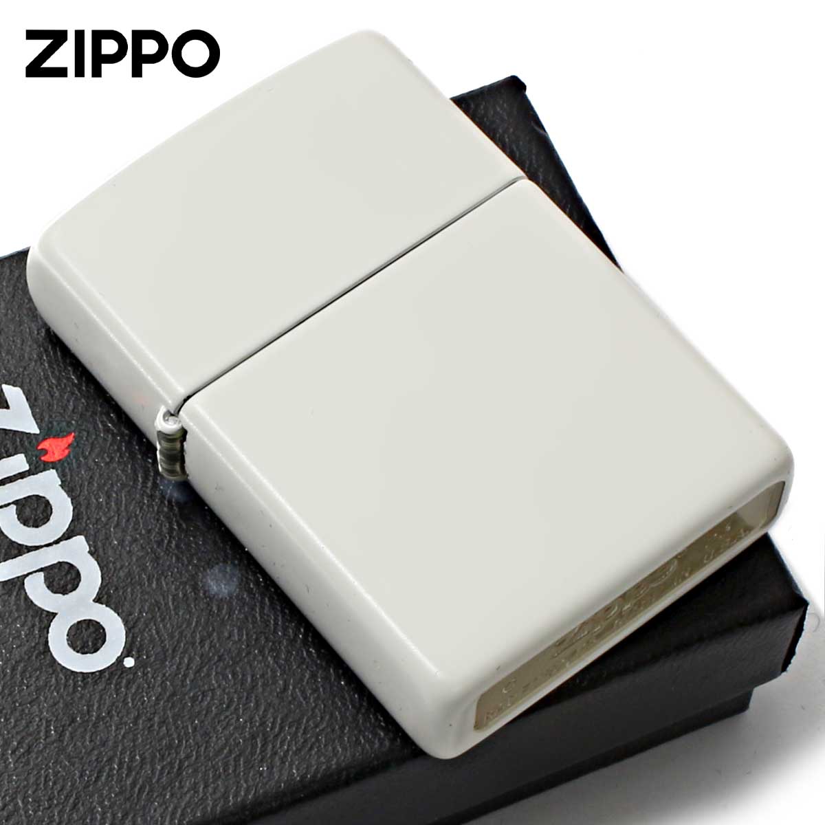 Zippo ジッポー 無地 ホワイト マット White Matte 塗装 214 メール便可