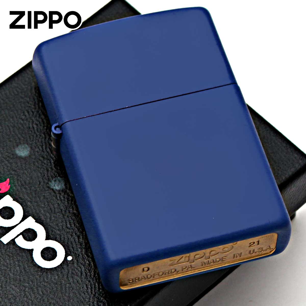 Zippo ジッポー 無地 ロイヤルブルー マット Royal Blue Matte 塗装 229 メール便可