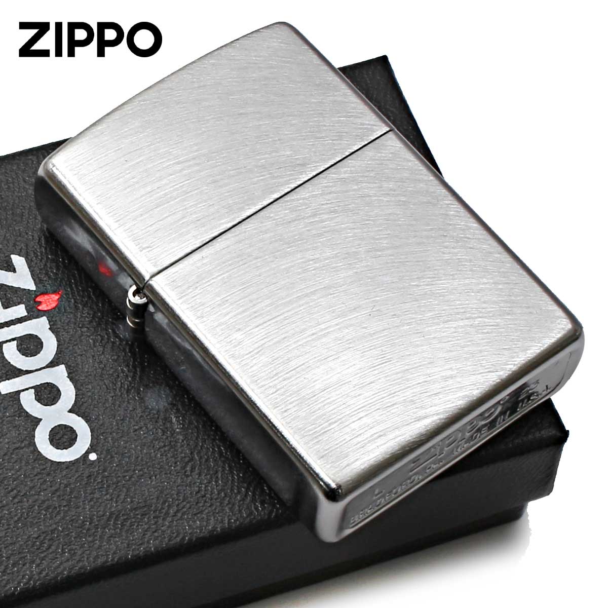 Zippo ジッポー アーチ Chrome Arch ブラッシュドクローム 24647 メール便可