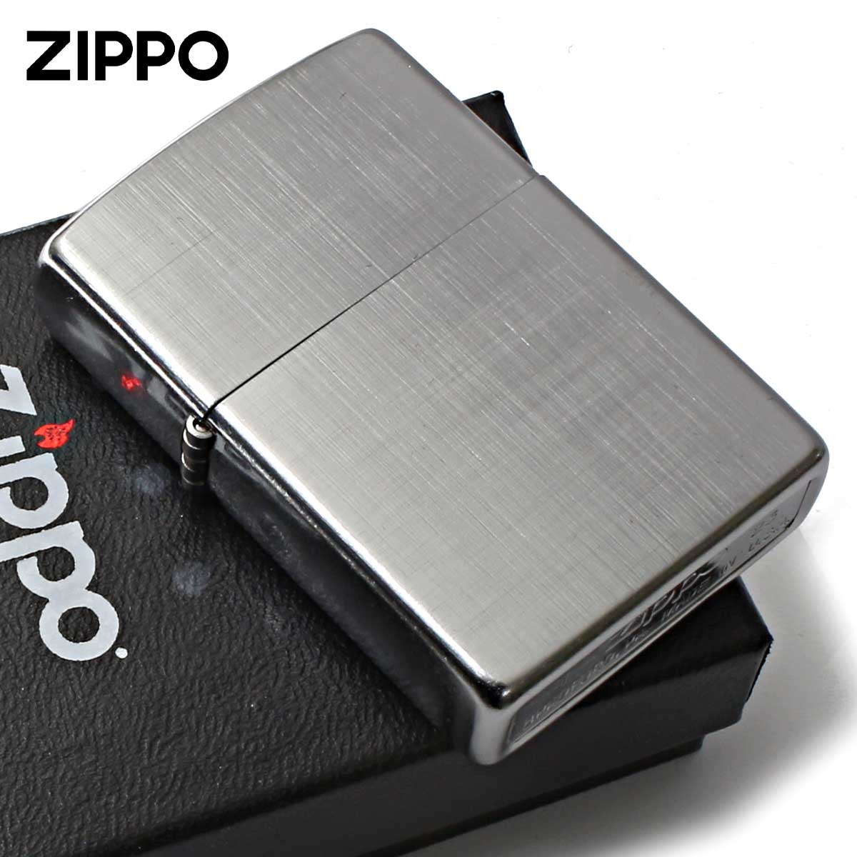 Zippo ジッポー リネン ウエーブ Linen Weave ブラッシュドクローム 28181 メール便可