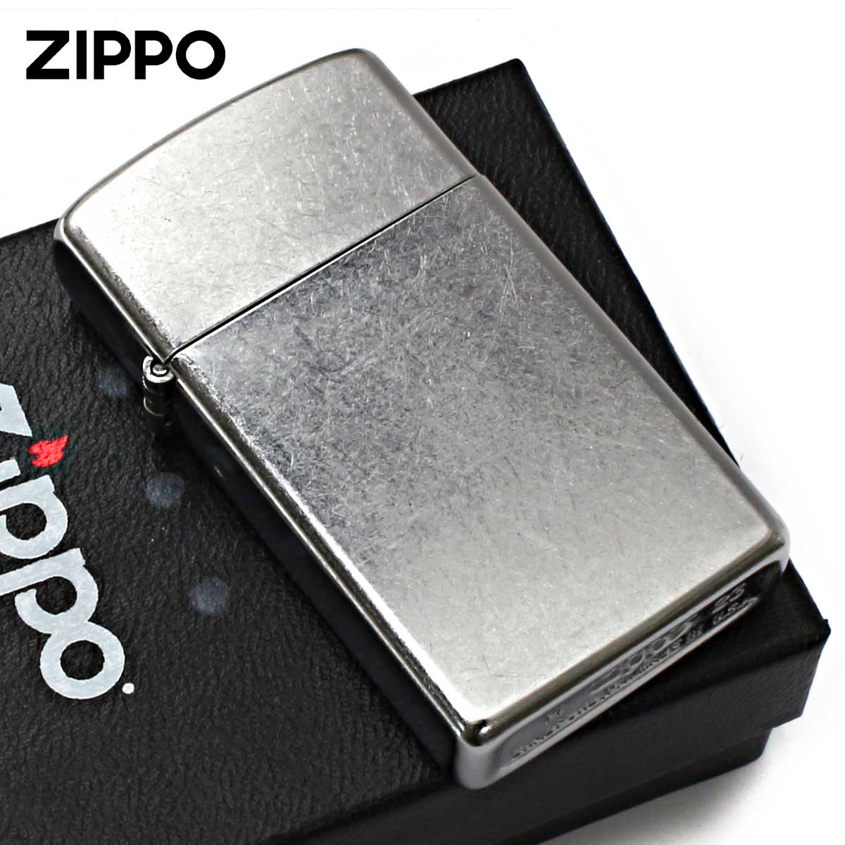 Zippo ジッポー スリム 無地 ストリートクローム Street Chrome Slim No.1607 メール便可