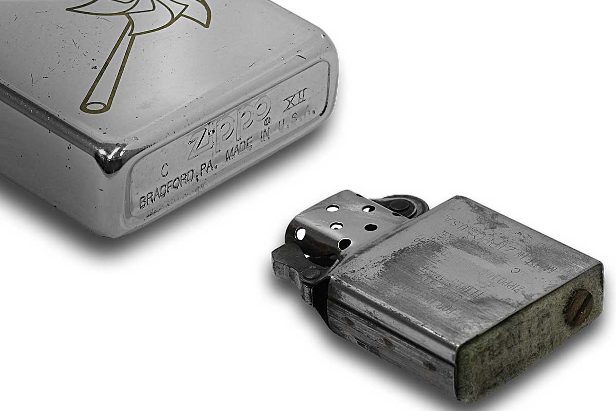 Zippo ジッポー 中古・Paul Smith ポール・スミス 箱なし 保証書なし 傷あり 1996年製造  風車 メール便可