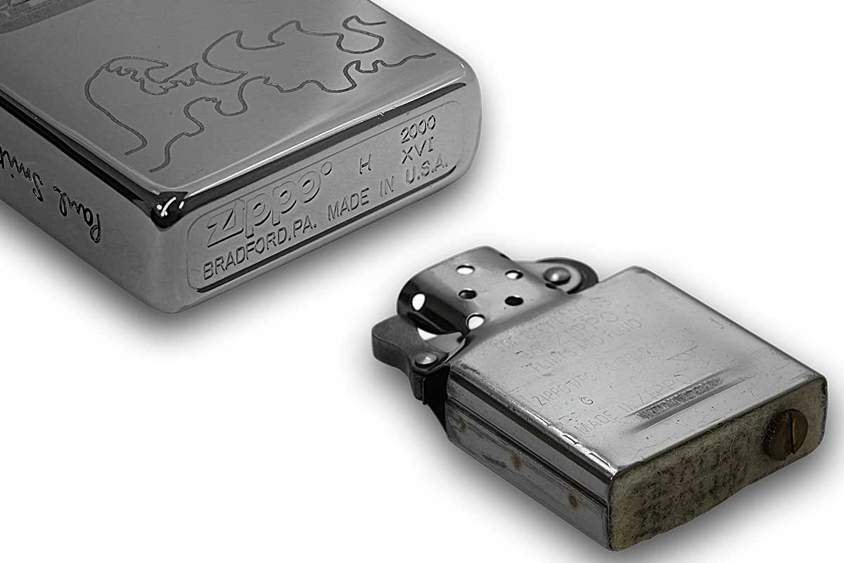 Zippo ジッポー 中古・Paul Smith ポール・スミス 箱なし 保証書なし 傷あり 2000年製造  潜水艦 メール便可